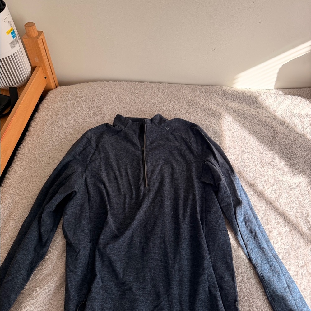 RHONE Dark Gray Zip-Up Sweater